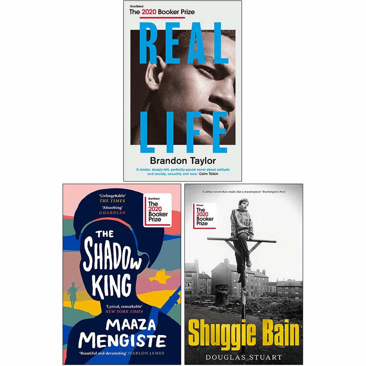 Real Life, The Shadow King, Shuggie Bain 3 Books Collection Set By Brandon Taylor