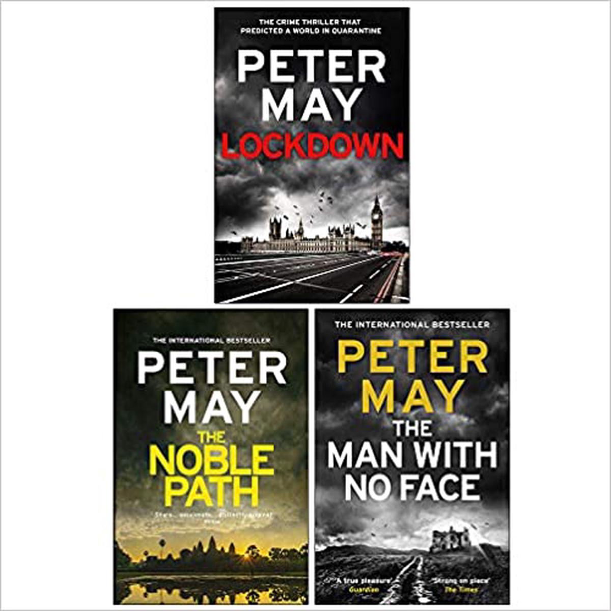 Peter May Collection 3 Books Set (Lockdown, The Noble Path, The Man With No Face)
