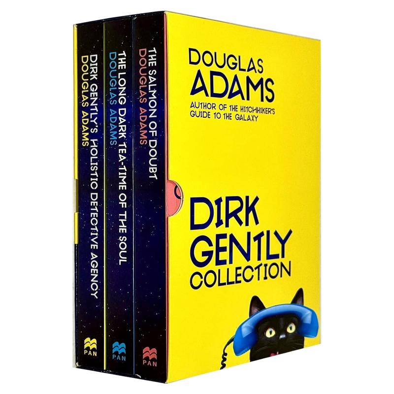 Dirk Gently 3 Books Boxset (Dirk Gently's Holistic Detective Agency, The Long Dark Tea-Time of the Soul, The Salmon of Doubt)